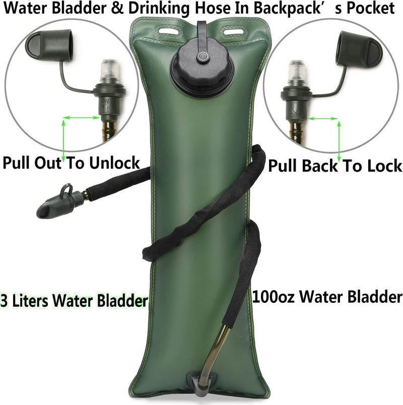 ATBP Running Hydration Vest Pack Tactical 3L Water Bladder Backpack Bag for Cycling Marathon Hiking Daypack Men & Women - Image 4